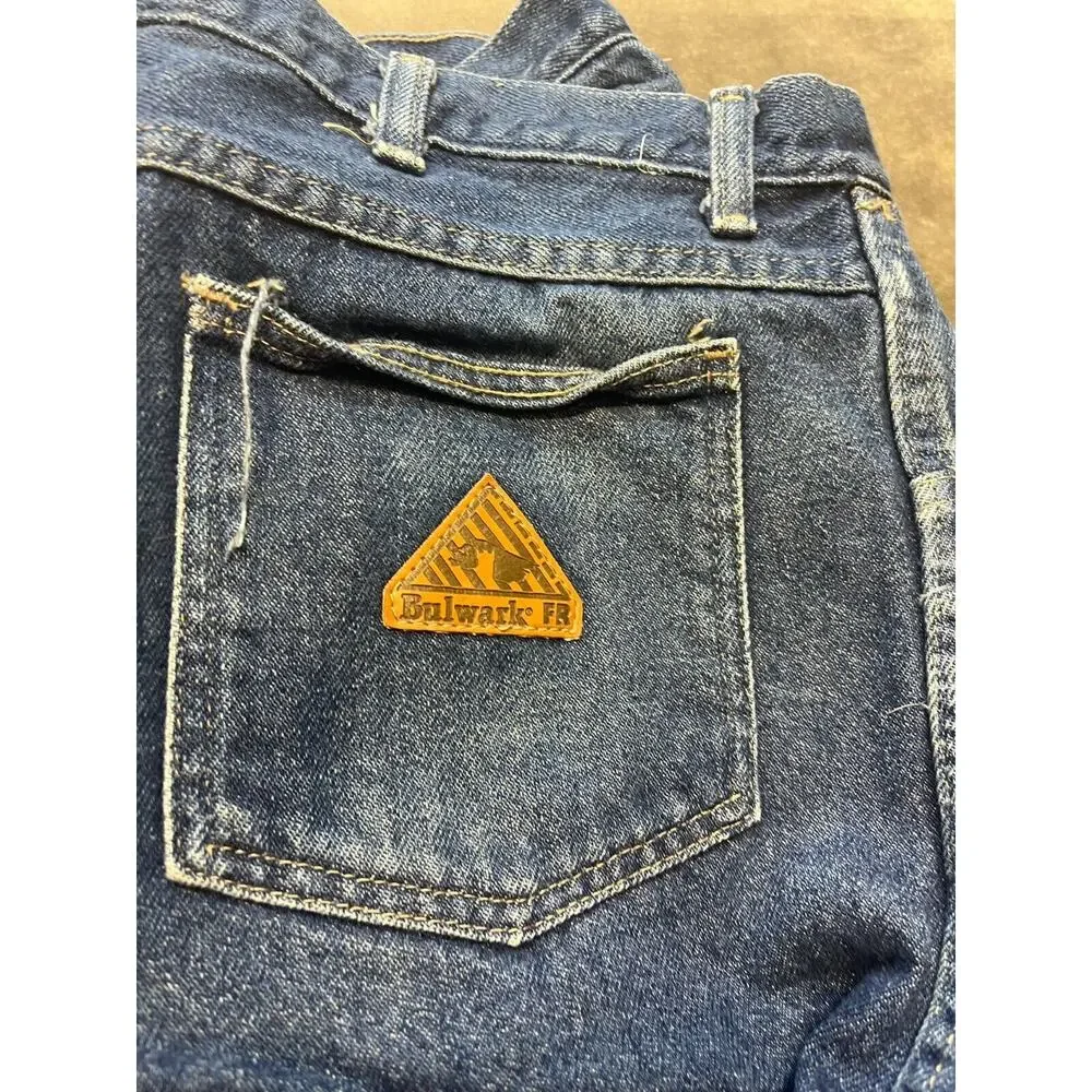 Bulwark Excel‎ FR Jeans Mens 38x30 Blue Flame Resistant Work Denim